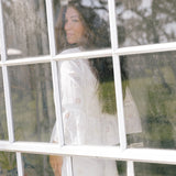 Kali Floral Tie Shirt - White/Pink/Yellow