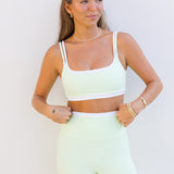 Fancy FitFlow Double Layered Athletic Bra - Zest