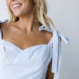 Maris Top and Midi Skirt Set - Lt Blue