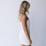 Mindi Striped Mini Dress - Natural Black