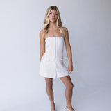 Mindi Striped Mini Dress - Natural Black