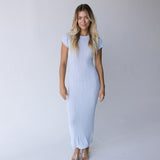 Abigail Midi Dress - Lt Blue
