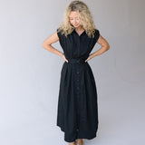 Zoey Midi Dress - Black