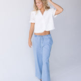 Bridget Drawstring Pants - Denim