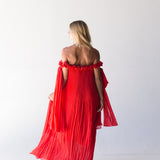 Hartley Strapless Maxi Dress - Red