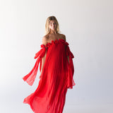 Hartley Strapless Maxi Dress - Red