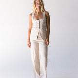 Mallory Linen Pants - Natural