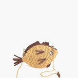 Marine Muse Raffia Fish Bag