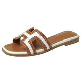 H Sandals-White/Tan