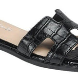 H Sandals -Croc/Black