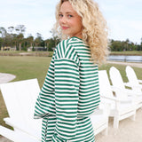 Fancy Striped Shorts - Green/White