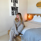 Rosie Knit Hoodie - Taupe