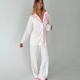 Ruffle Pajama Set - Pink Floral
