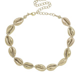 18kt Gold Plated Cowrie Shell Necklace