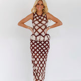 Cochet Flare Peplum Top - Burgundy/Cream