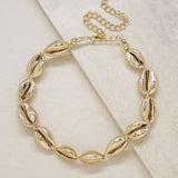 18kt Gold Plated Cowrie Shell Necklace