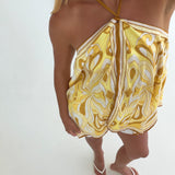 Candice Halter Neck Top - Lemon