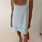 Manning Swing Mini Dress - Baby Blue