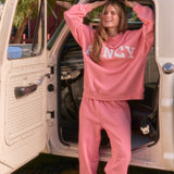 Oversized Terry Classic Mockneck - Salmon