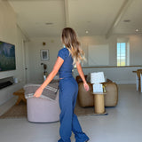 Catalina Striped Tee - Blue Jay