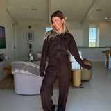 Lilly Knit Hoodie - Brown