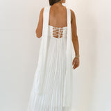 Isabel Scarf Dress - White