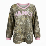 Fancy V-Neck Long Sleeve - Camo (PREORDER)
