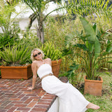 Arden Belted Midi Dress - Off White