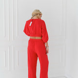 Lila Cotton Set - Red