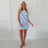 Serena Floral Mini Dress - Blue