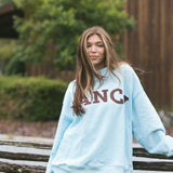Fancy Oversized Fleece Mockneck - Glacier