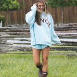 Fancy Oversized Fleece Mockneck - Glacier