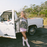 Fancy V-Neck Long Sleeve - Camo (PREORDER)