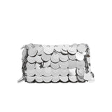 Gillie Leather Crossbody Bag - Silver