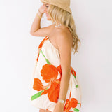 Gabby Bubble Dress - Natural Orange