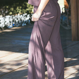 Fancy Waffle Knit Pants - Chocolate
