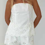 Haylie Embroidered Set - Off White