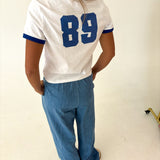 Fishing Club Graphic Tee - Off White/Royal