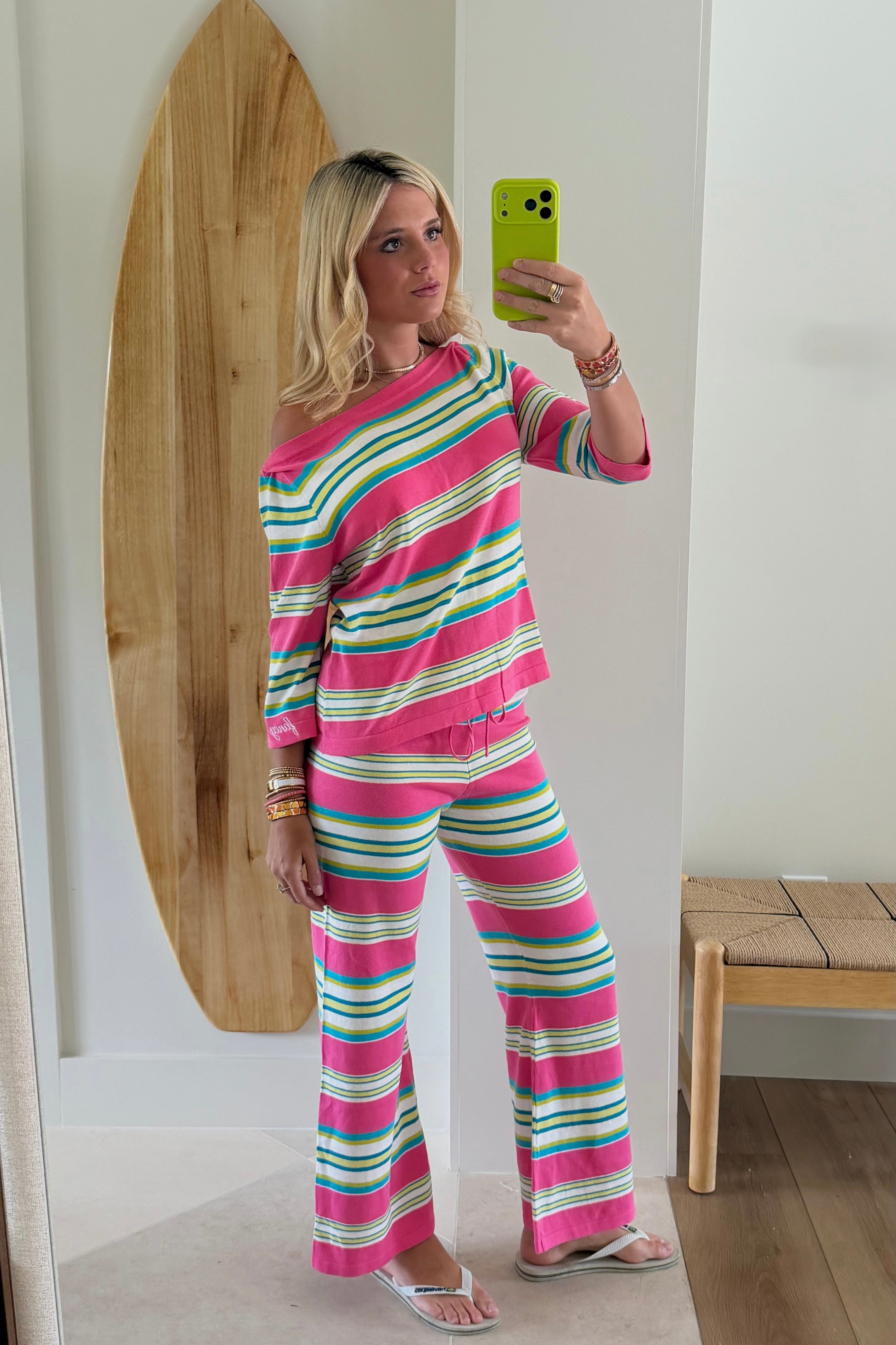 (PREORDER) Knit Tie Pant - Nantucket Stripe