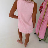 Valorie Swing Mini Dress - Baby Pink