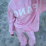 Fancy Oversized Fleece Mockneck - Pink Camo (PREORDER)