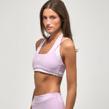 ComfortForm Halter Bra - Lilac Gingham