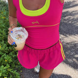 Sport Layer Tank - Hibiscus/Lime