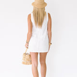 Chyenne Button Down Mini Dress - Ivory