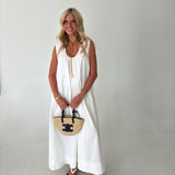 Gia Maxi Dress - Off White