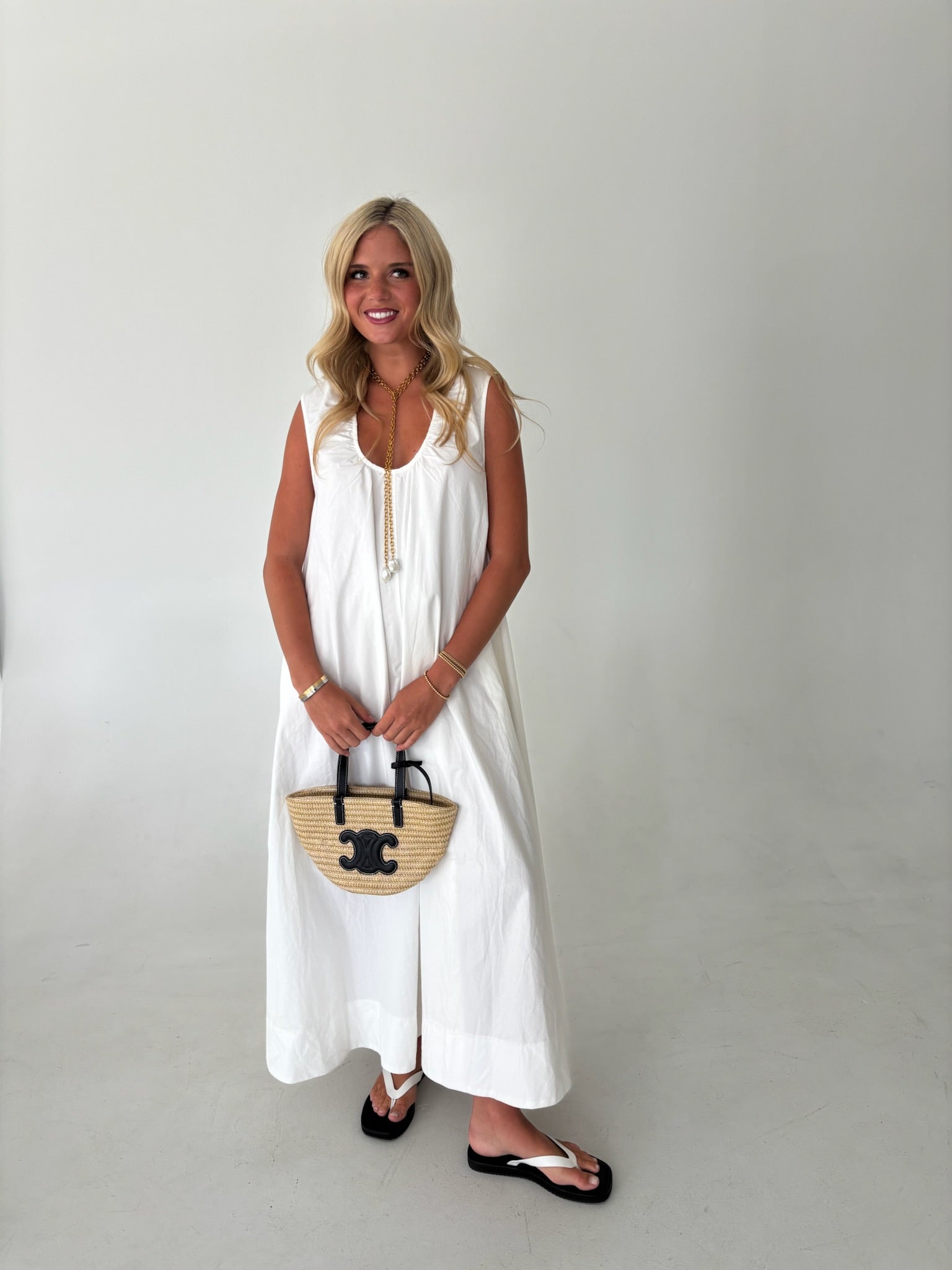 Gia Maxi Dress - Off White
