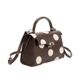 Maisel Polka Dot Top Handle Bag - Chocolate