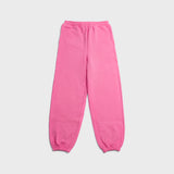 Cuffed Leg Fleece Sweatpants - Vice Pink
