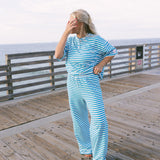 Fancy Striped Button Pants