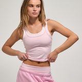 ComfortForm Double Layer Tank - Tulip Gingham